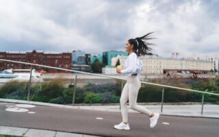 biegaczka w mieście